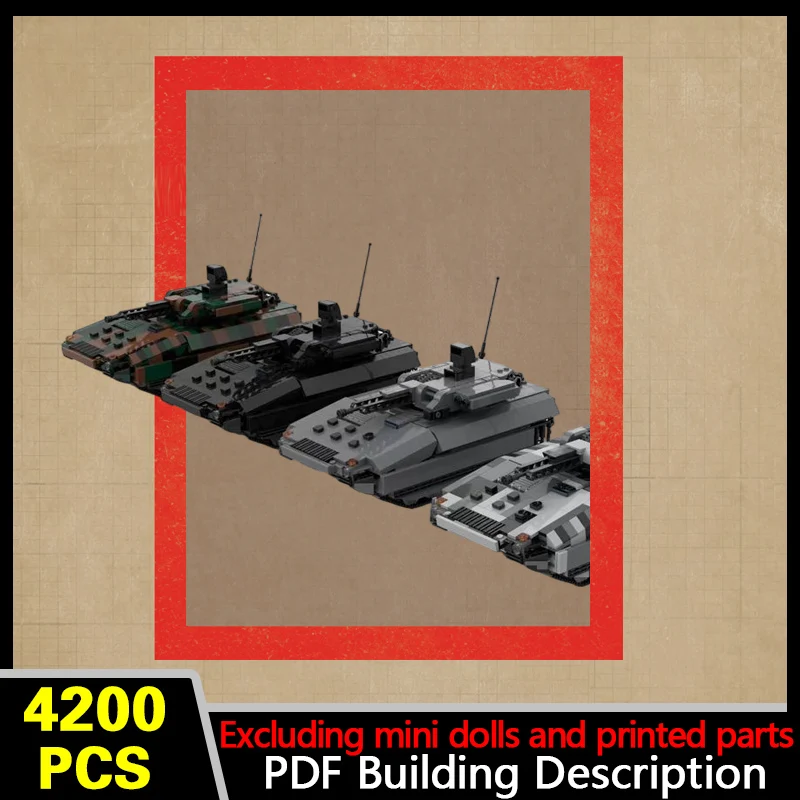 Infantry Fighting Vehicles Model MOC Building Bricks War Equipment Modular Technology Gifts Holiday Assemble Children Toys Suit