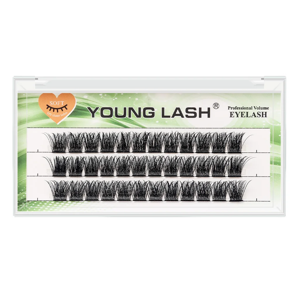 YOUNG LASH DIY Eyelashes Cluster Lashes  Extensions C D Curl  Premade Volume Fans Russian Fake Eyelashes Natural Makeup