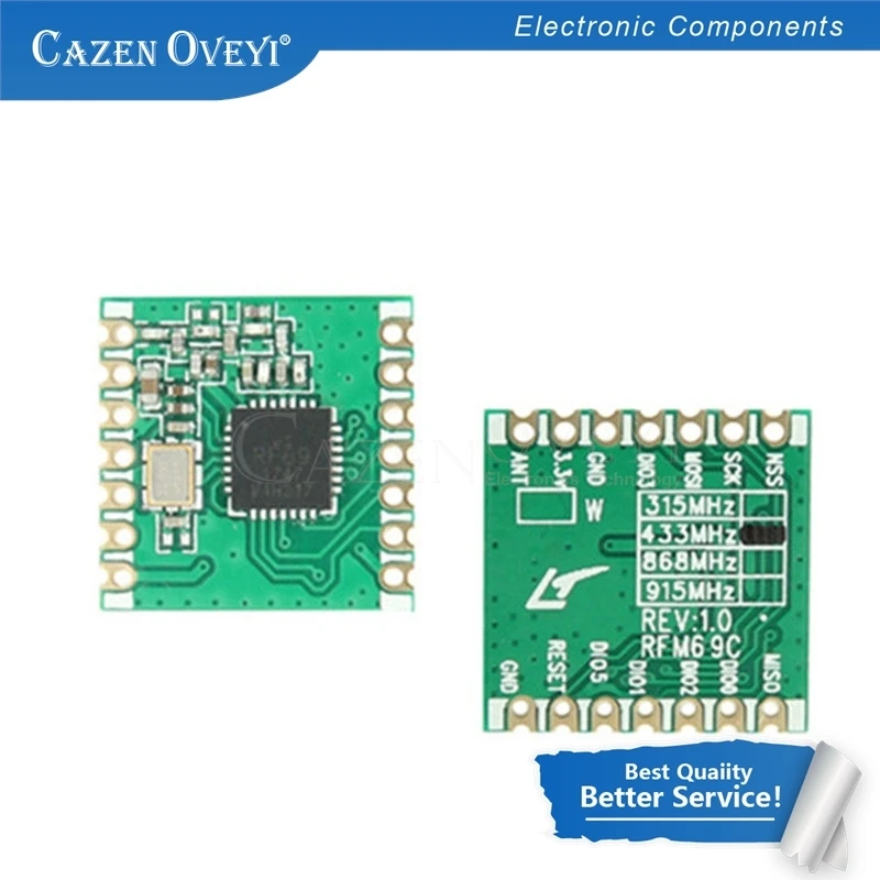 5pcs/lot RFM69CW HopeRF 433Mhz Wireless Transceiver with RFM12B In Stock