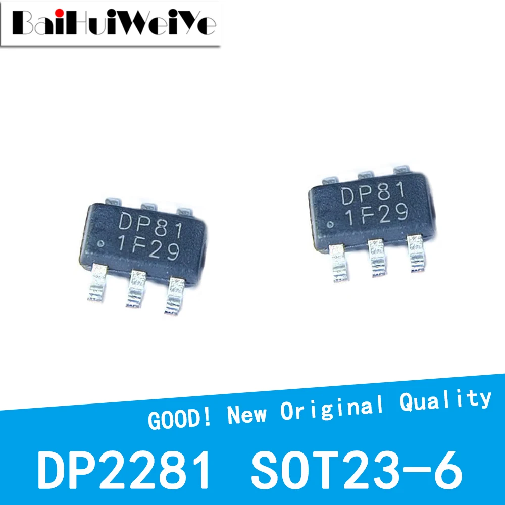 10Pcs/Lot DP2281 DP81 Power Management IC SOT23 SOT23-6 New Good Quality Chipset