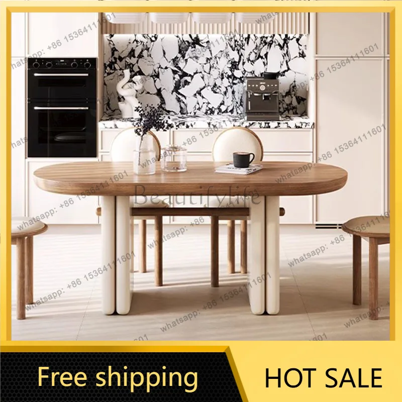 FG Writing Office Dining Table Conference Restaurant Coffee Dining Table Kitchen Wood Chairs Mesas De Comedor Kitchen Furniture