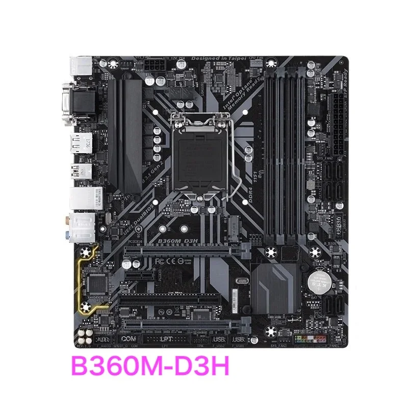 

Подходит для материнской платы Gigabyte B360M D3H LGA 1151, материнская плата DDR4, 100% протестировано, ОК, полностью работает