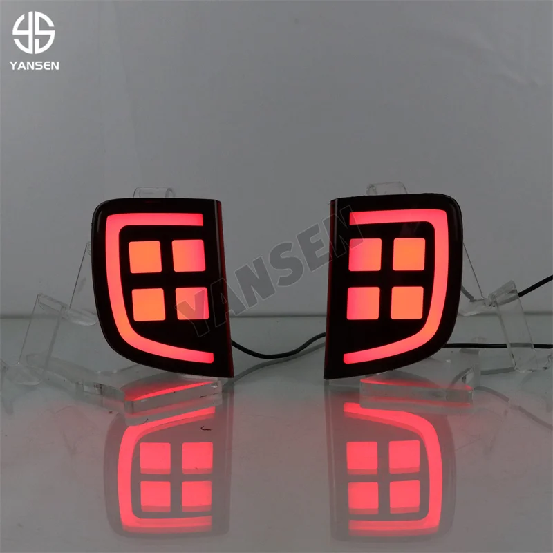 

1Pair LED Reflector Rear Bumper Light Tail Light Brake Light Signal Lamp For Toyota Land Cruiser 2005-2015 Stop Fog Lamp