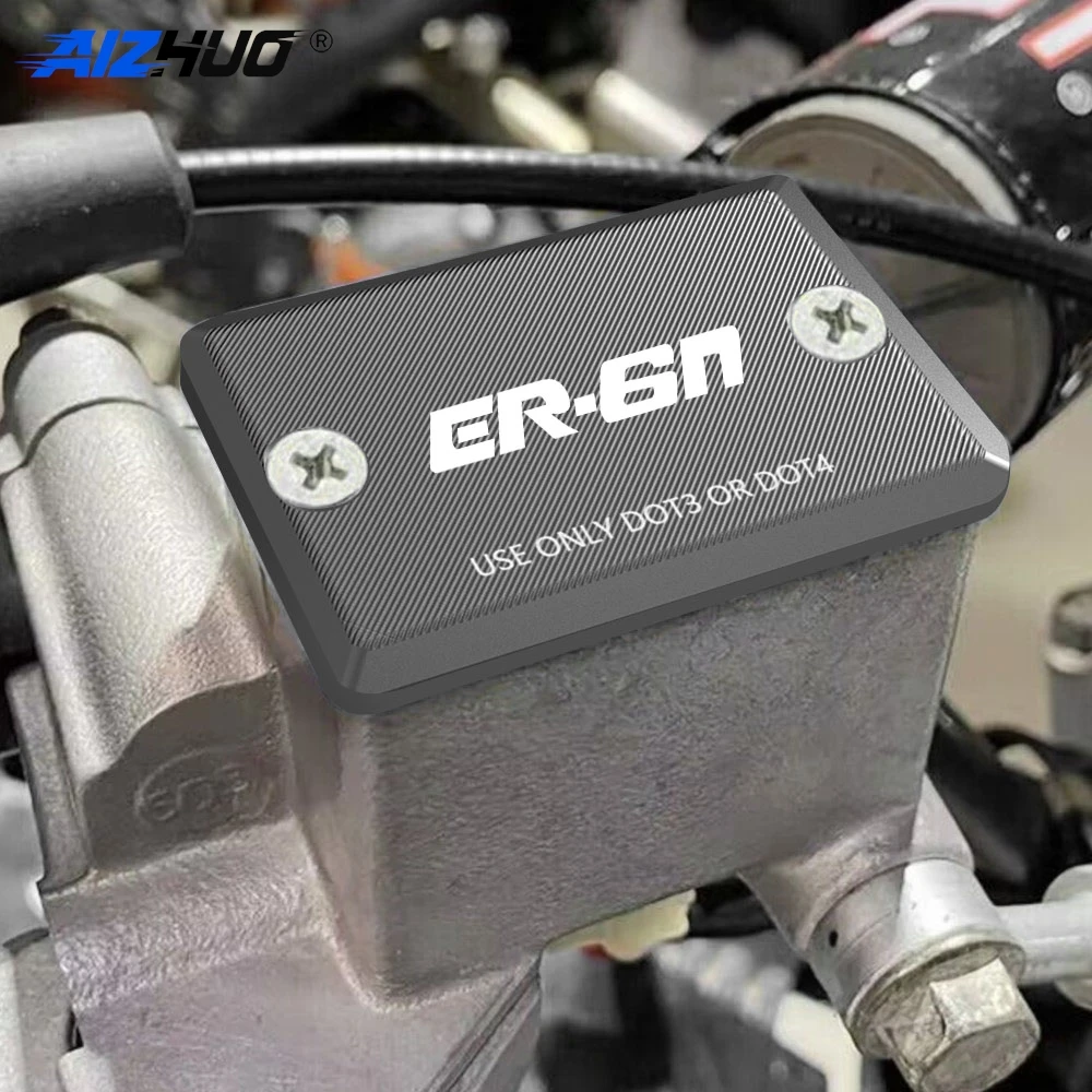 FOR KAWASAKI ER-6n ER6N 2006 2007 2008 Motorcycle Brake Master Cylinder Fluid Tank Cover Brake Pump Fluid Reservoir Accessories