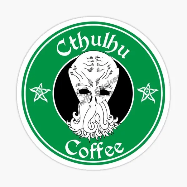 Creative Cthulhu Great Old Ones Octopus Monster PVC Sticker for Decorate Wall Car Van Motorcycle Off-road Helmet Bumper Decal