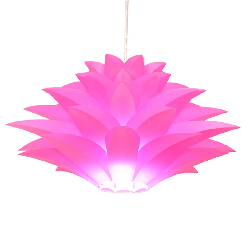 أدنى سعر على بيع DIY الحديثة كوز الصنوبر قلادة ضوء الإبداعية زنبق اللوتس رواية led e27 35/45/55 سنتيمتر الذكاء لغز مصباح الأبيض