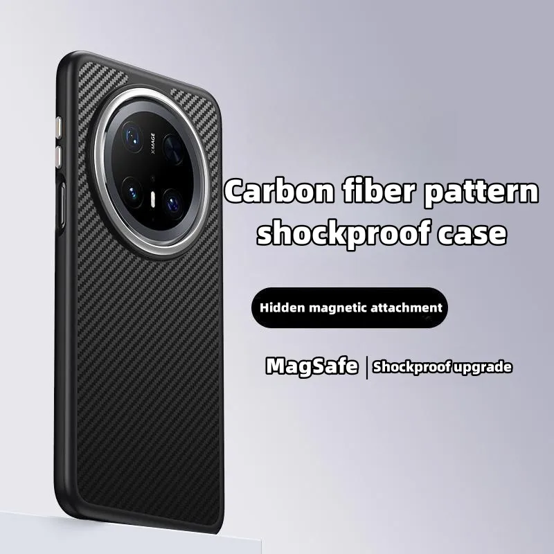 

Phone Case for Huawei Mate 70 Pro Protective Case Hidden Magnetic Attachment Magnetic MagSafe Shock Proof Cover