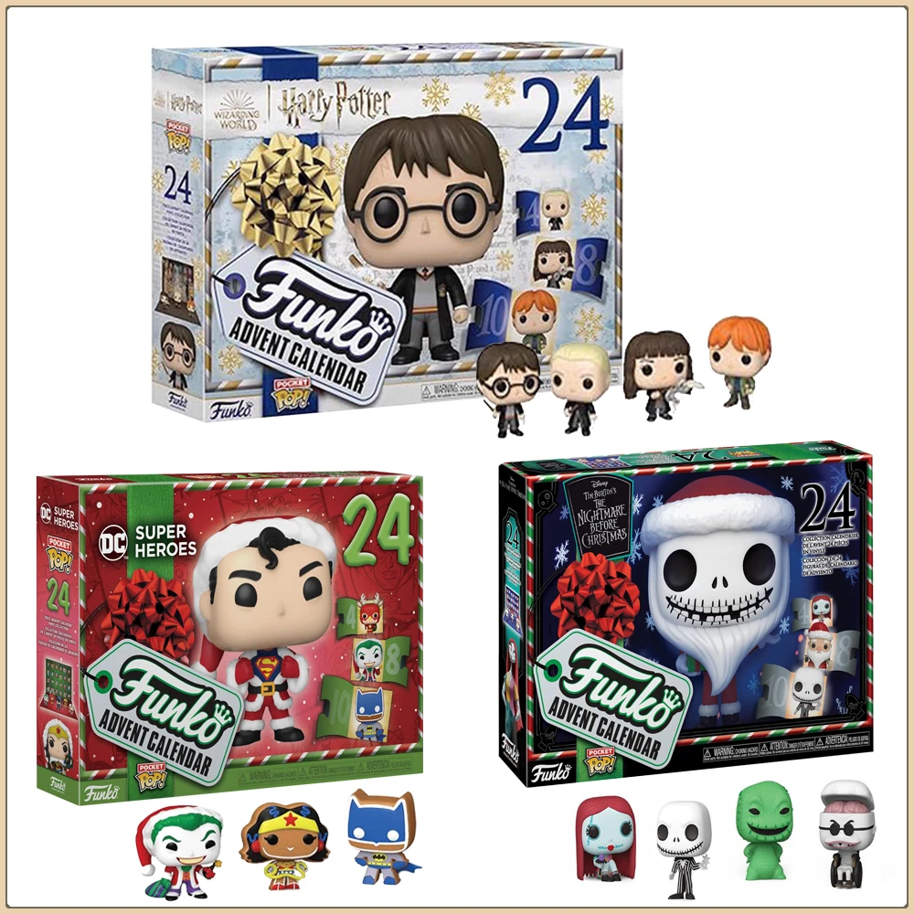 

Funko Pop The Nightmare Before Christmas 24Pcs Advent Calendar Blind Box Surprise Unknown Mystery Box Model Toys Children Gifts