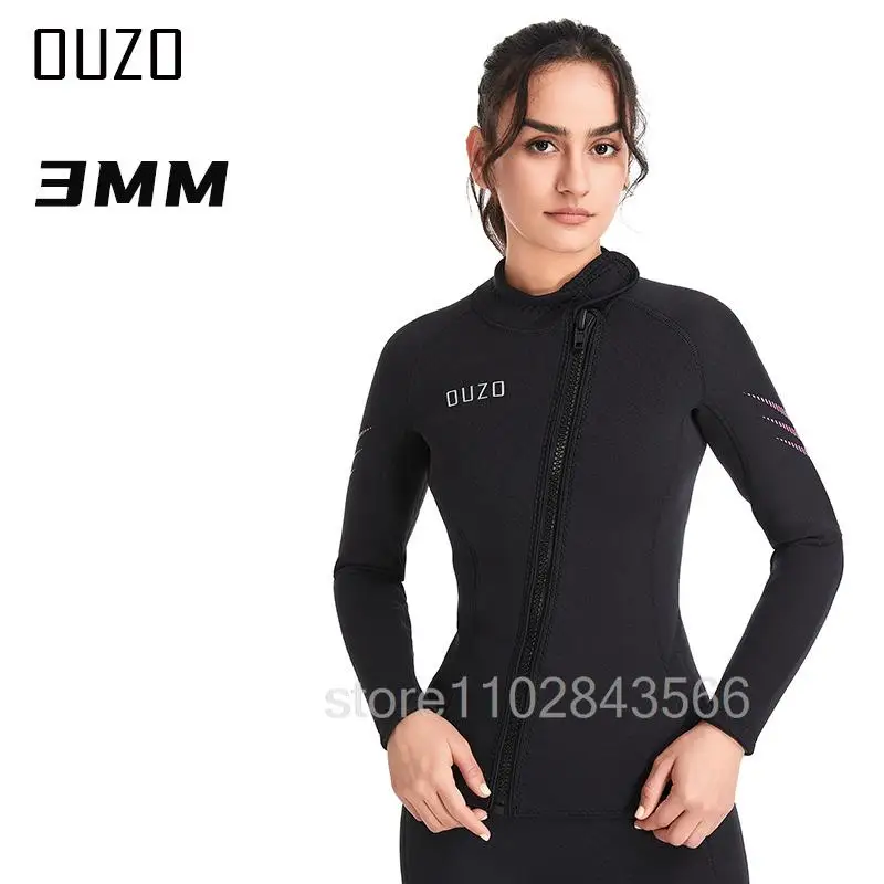 3MM Men Wetsuit Neoprene Underwater Keep Warm Diving Suit  Kitesurf Surf Surfing Spearfishing Jacket Pants Clothes WetSuit