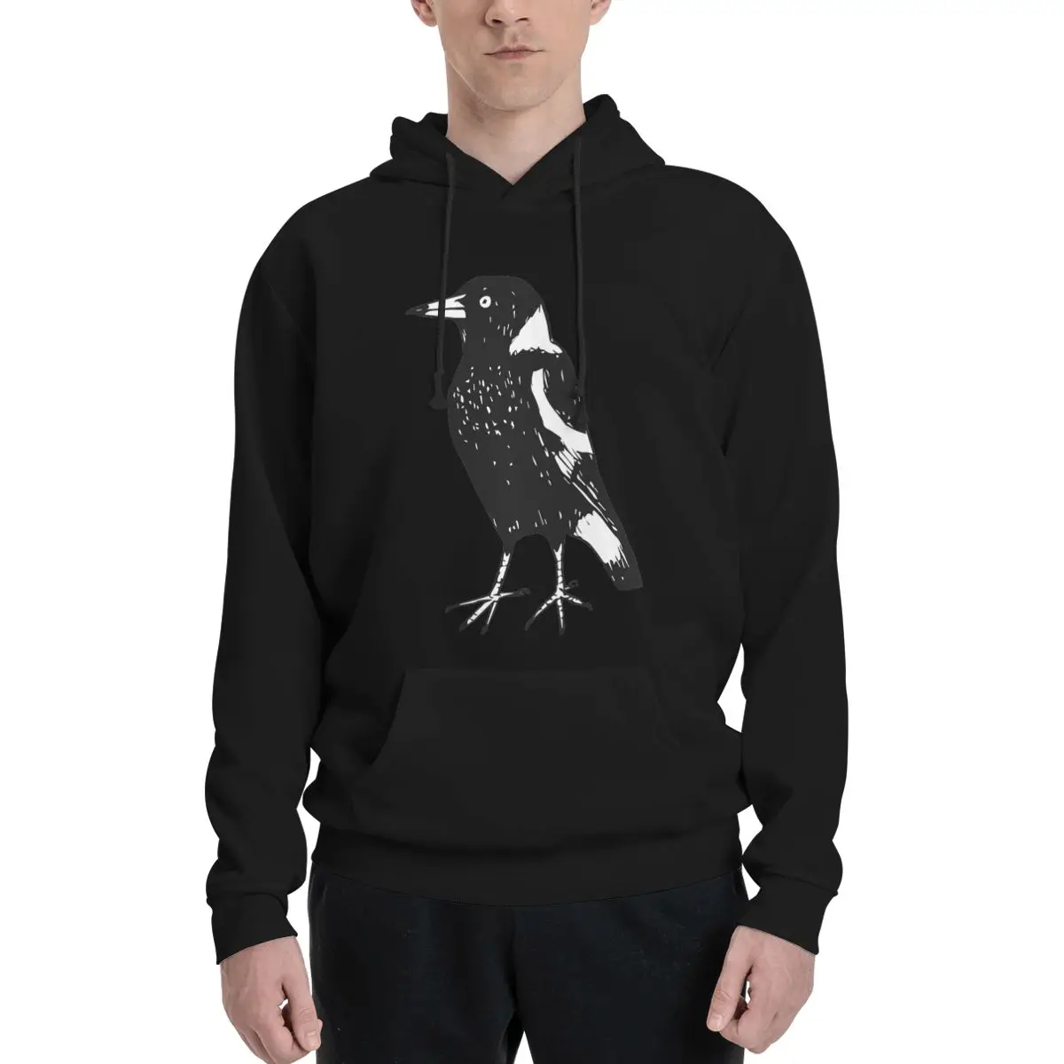 

Max The Magpie Raising Funds For BirdLife Australia Polyester Hoodie Men's Sweatershirt Warm Dif Colors Sizes