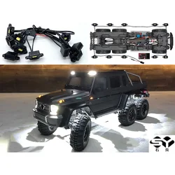 シミュレーションホイール,1/10 rc,車用,トラックxas 6x6 trx6 g63 amg diy部品