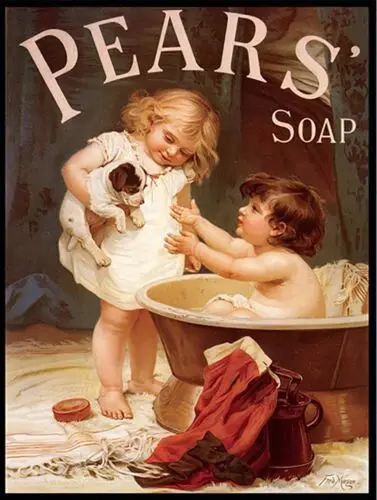 Pears Puppy Soap Advert  Retro Metal Plaque/Sign Pub, Bar, Man Cave Novelty Gift