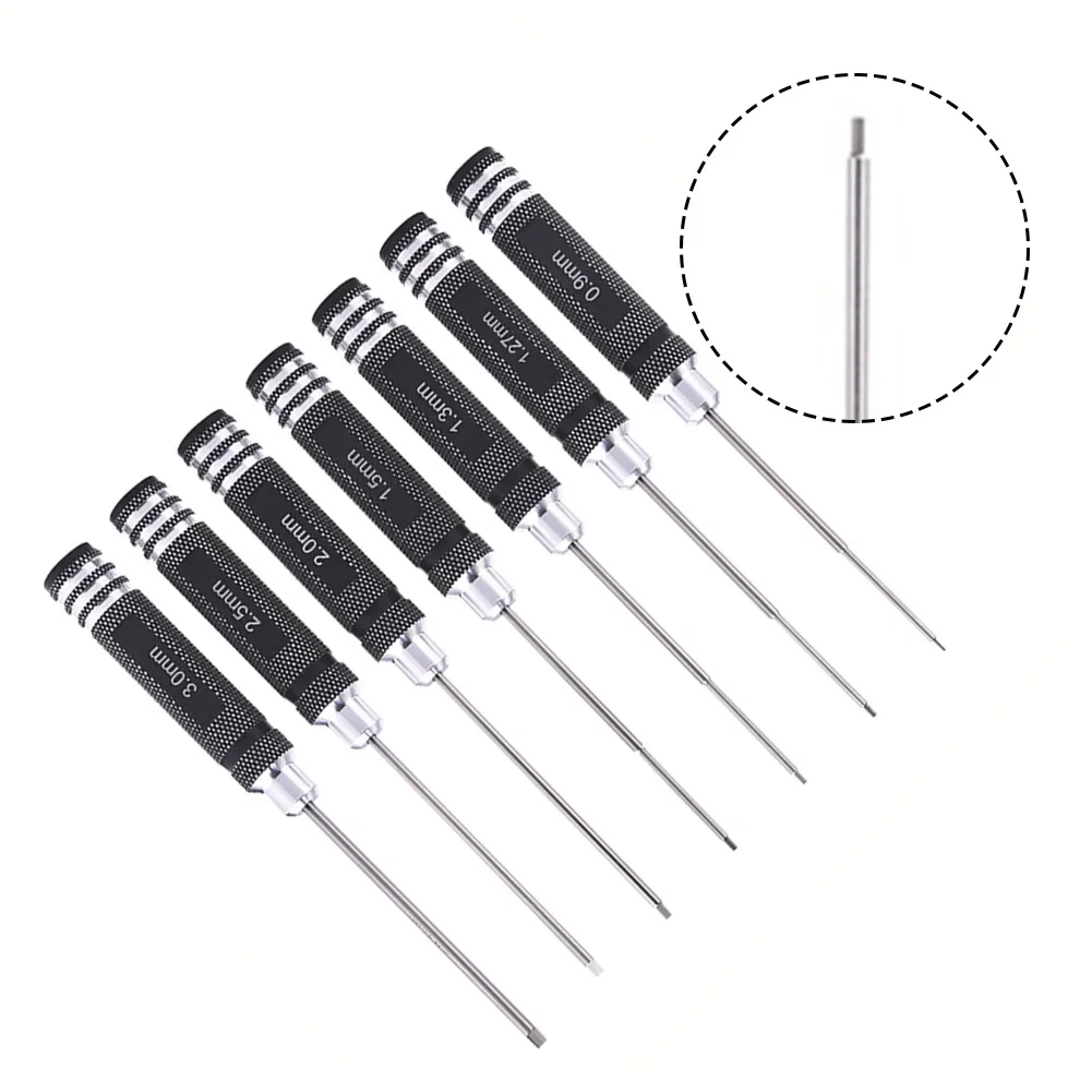 1pc HSS Hexagon Wrench Screwdrivers Tools 0.9-3.0mm For RC Model Screw Driver Hand Tools Screwdrivers Nutdrivers Accessory