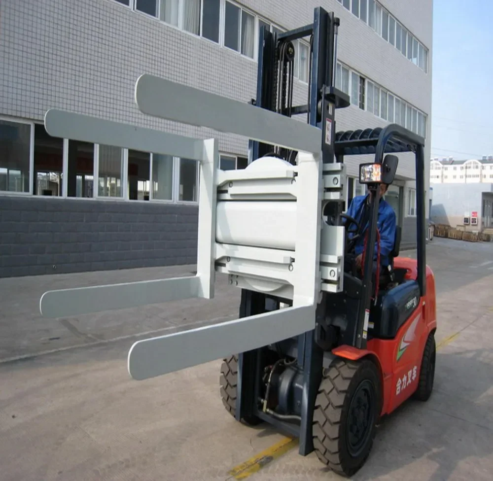 High Quality forklift attachment turing fork paper roll rotating clamp