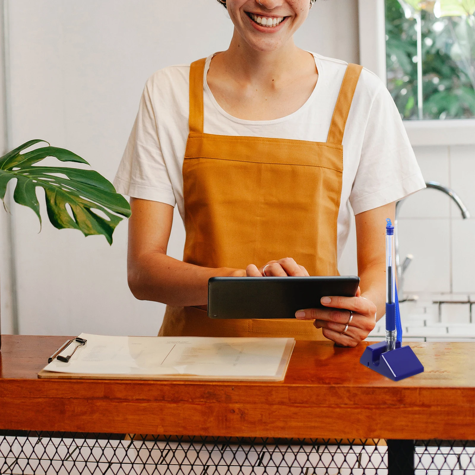 

3 шт., ручка для счетчика с подставкой, противоугонная конструкция, плавное письмо, без утечек для приемной, банка, офисная ручка для счетчика