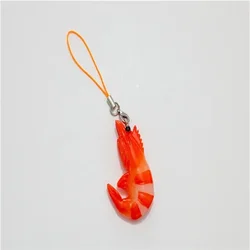 Funky Shrimp Phone Charm | Kawaii Cute Fish Animal Keychains Aesthetic Gift Food Accessory Harajuku Key chain