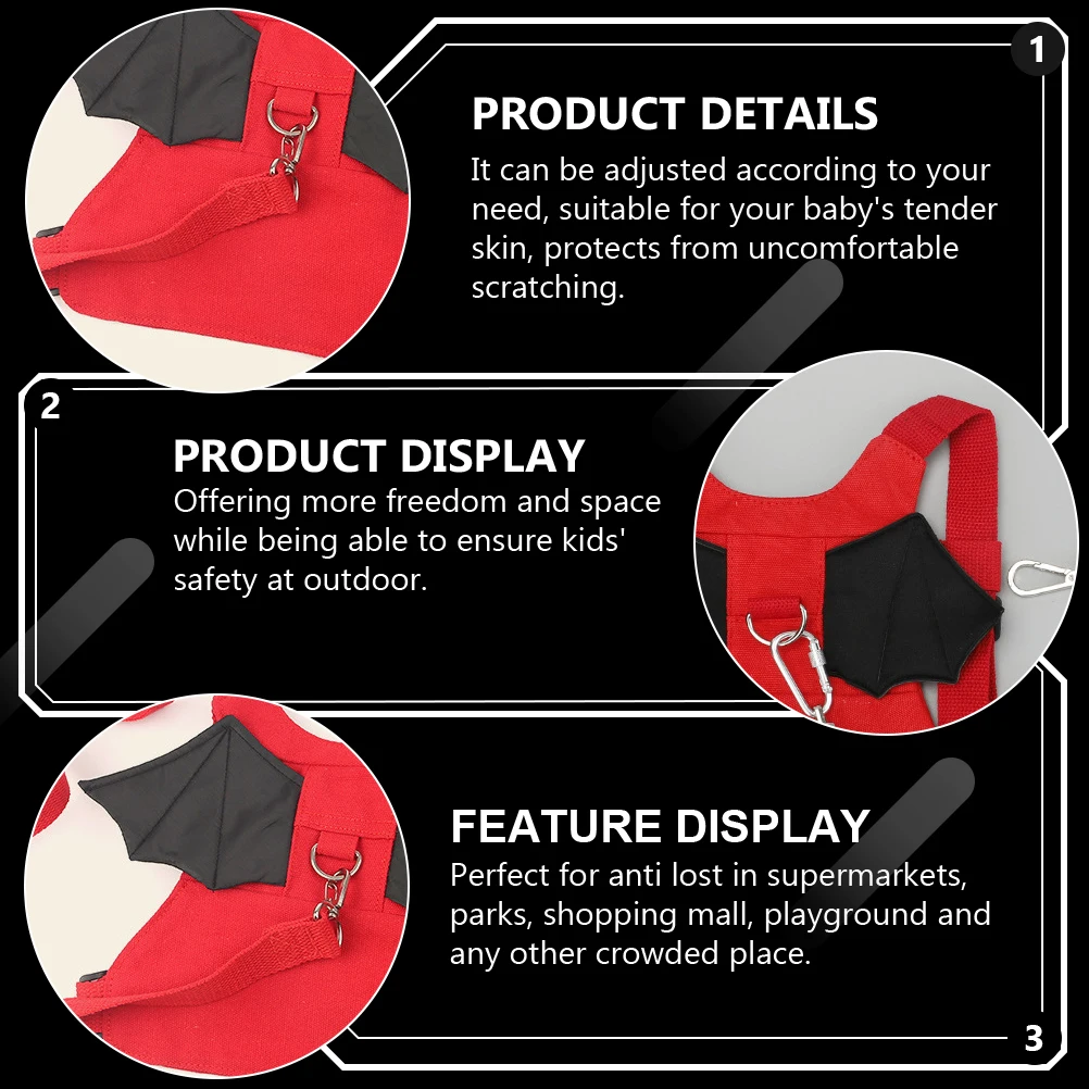 

Adjustable Harness Belt For Kids Toddler Safety Strap Lightweight Portable Design Crowded Places Supermarket Playground Park