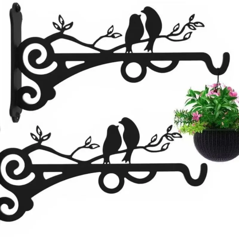 Iron Plant Hanger Hook, Heavy Load Flower Basket Holder for Garden Balcony
