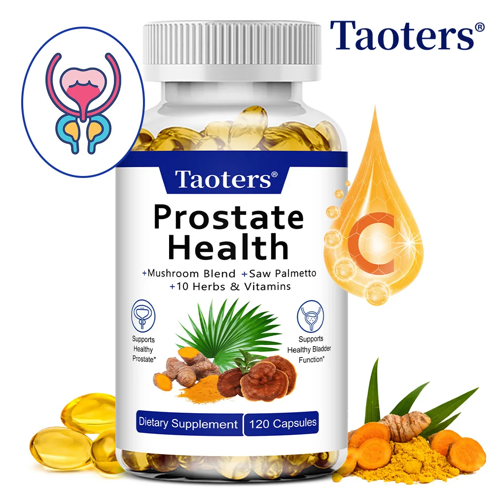 

Men's Saw Palmetto Capsules – Prostate Health, Urinary Tract Support, Hair Health, Supports Energy and Vitality, 120 Capsules