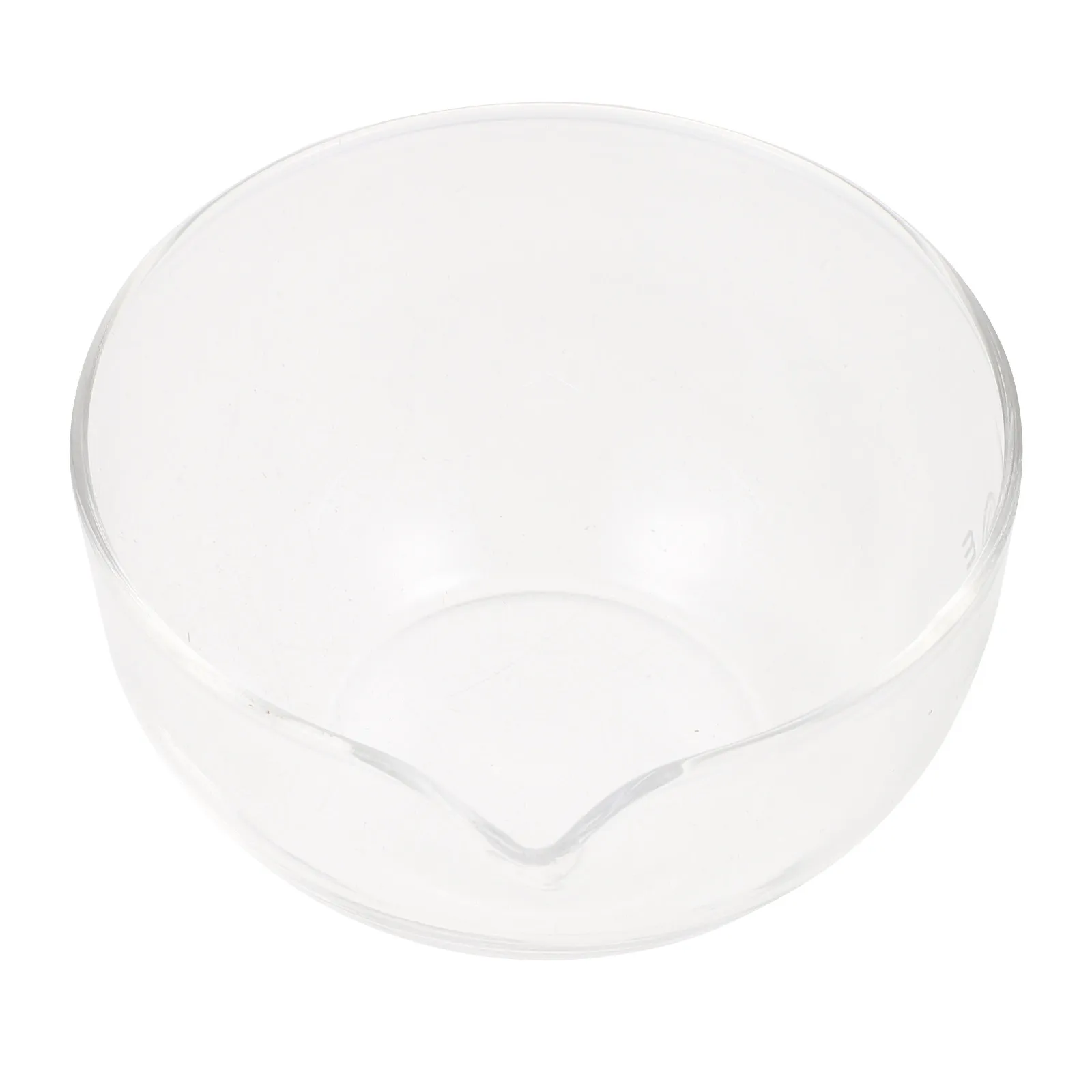 Round Evaporating Dish Glass Bowl with Spout for Measuring Mixing Storing Ingredients Professional Lab Science Classrooms