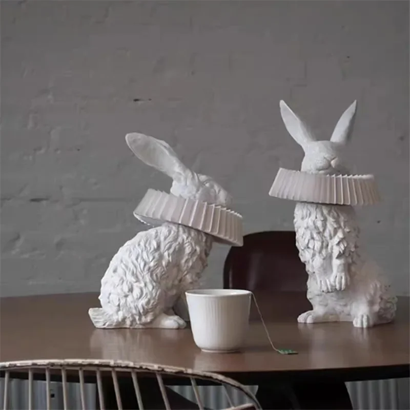 

Adorable Rabbit table light Animal Children's lamp for Bedroom Bedside Living Room Home Decor Indoor Study resin Desk Light ﻿