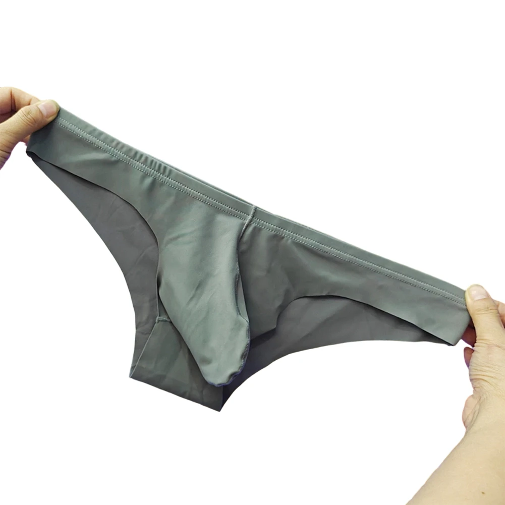 

Men's Seamless Elephant Briefs with Bulge Pouch and Half-Covered Buttocks Designed for Daily Comfort and Enhanced Support