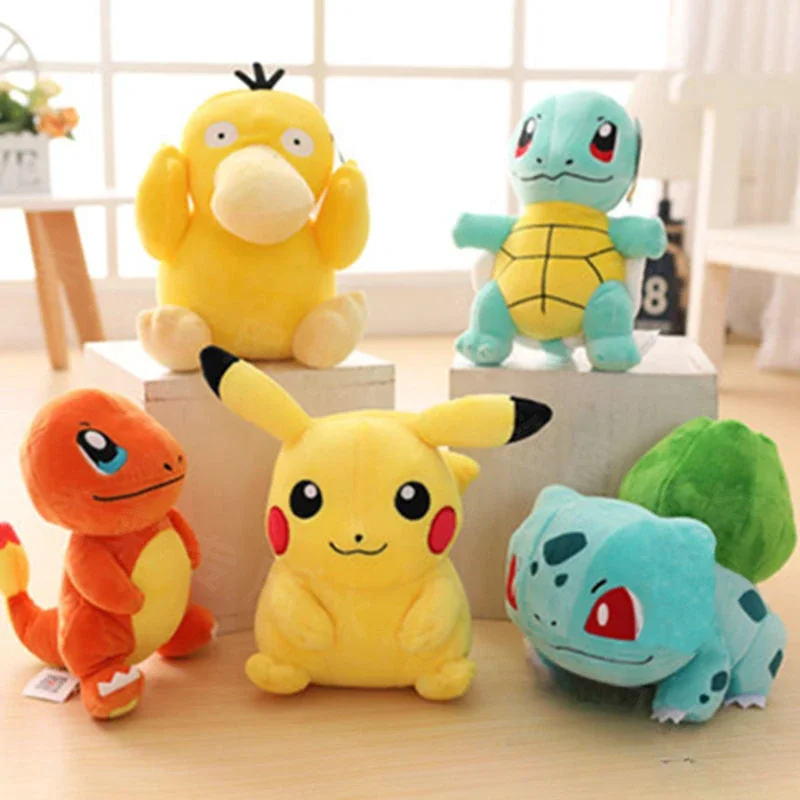 Pokemon Plush Stuffed Toy Pikachu Charizard Gengar Plush Doll Bulbasaur Stuffed Toys Cartoon Children Birthday Christmas Gift