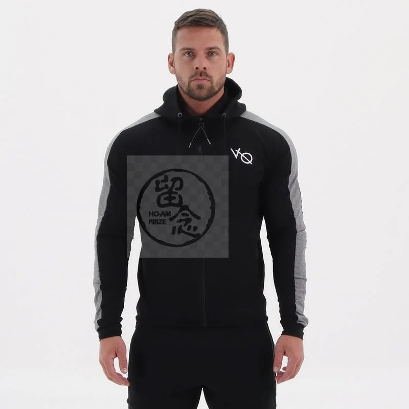 

Men's Casual Muscle Fitn Hooded Coat Faionable Over-Bum Length Regular Fit Sportswear No-Sve Design by Other Brand