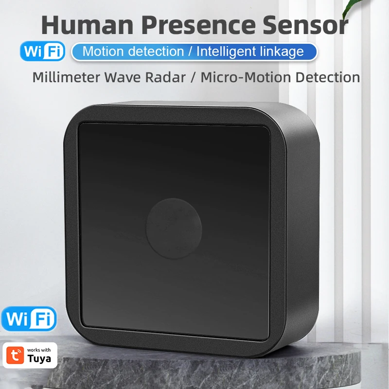 Tuya WiFi/ 3.0 Smart Human Presence Smart Home Automation Sensor Detector Wireless Mini Microwave Motion Sensors