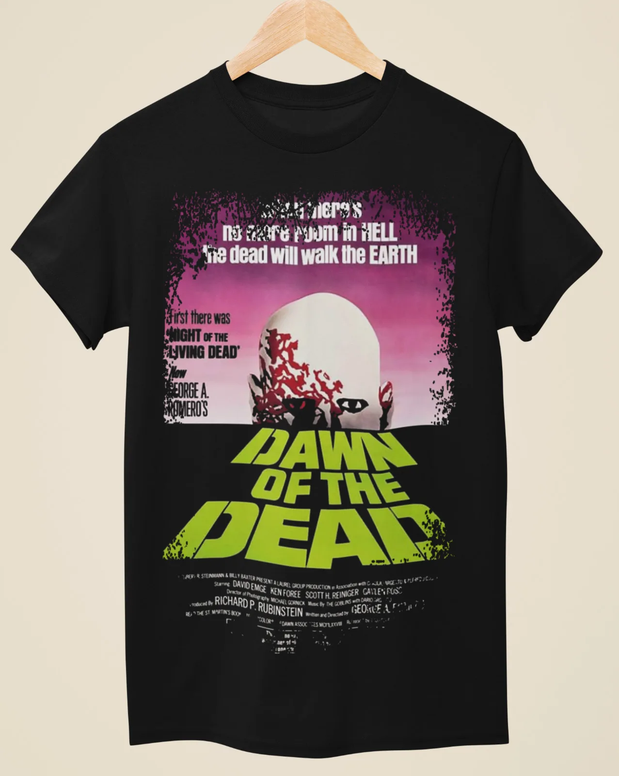 Dawn of the Dead - Movie Poster Inspired Unisex Black T-Shirt