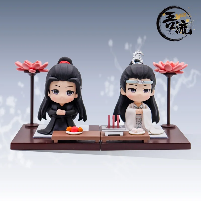 The Untamed Mo dao zu shi Action Figure Toy Wei Wuxian Lan Wangji Q Version Standing Model Toys for Display