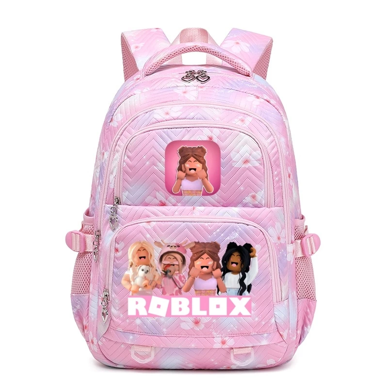 New ROBLOX Backpack Boys Girls Bookbag Bag Student Teenager Children Knapsack Schoolbag Rucksack Mochila Kid Birthday Gift