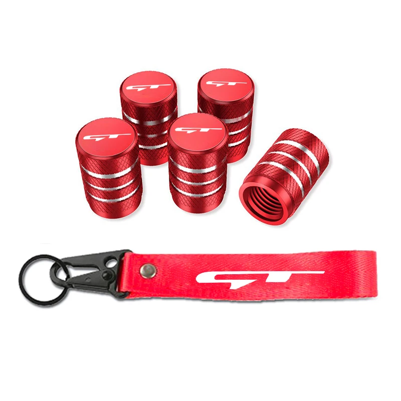 High-quality Car Wheel Tire Valve Air Stem Caps/Car Keychain Rings For Kia GT GT line Ceed Forte RIO STINGER Seltos K3 KX5 K4 K5