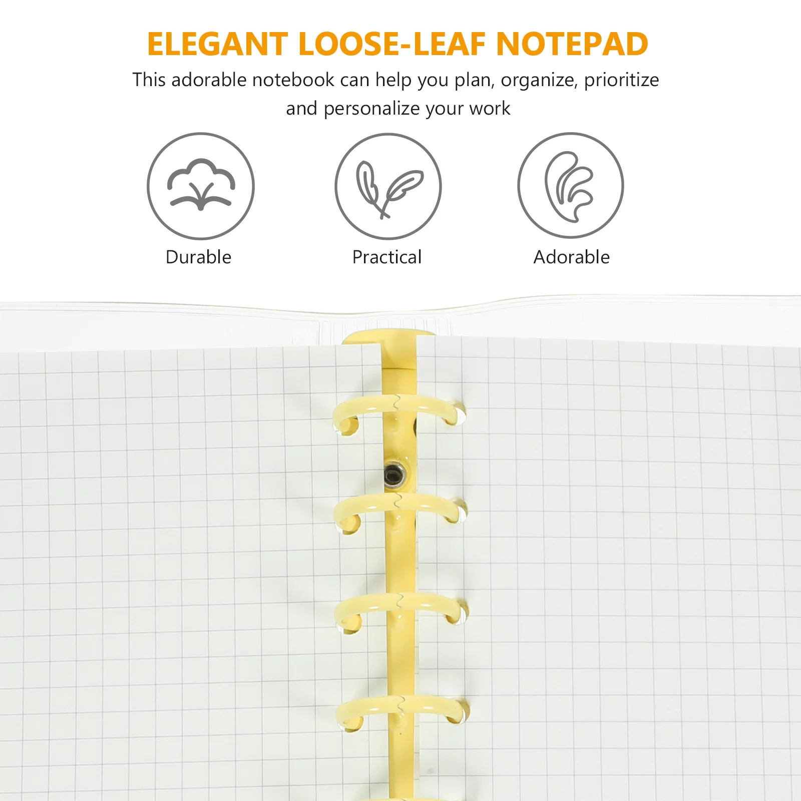 Mini Binder Schedule Planning Notebook Portable Paper Loose-leaf Adorable Scrapbooking