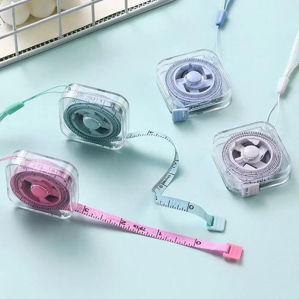 2-Meter Mini Metric and Imperial Durable Measuring Tape Multifunctional and High-Precision Household Shrinkage Measuring Tape