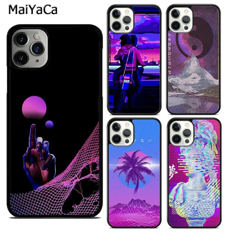 MaiYaCa Vaporwave Aesthetic Art Phone Case Cover For iPhone 16 15 SE2020 6s 7 8 plus 11 12 mini 13 14 pro max shell  coque