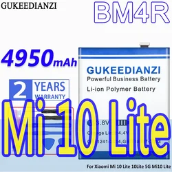 High Capacity GUKEEDIANZI Battery BM4R 4950mAh For Xiaomi Mi 10 Lite 10Lite 5G