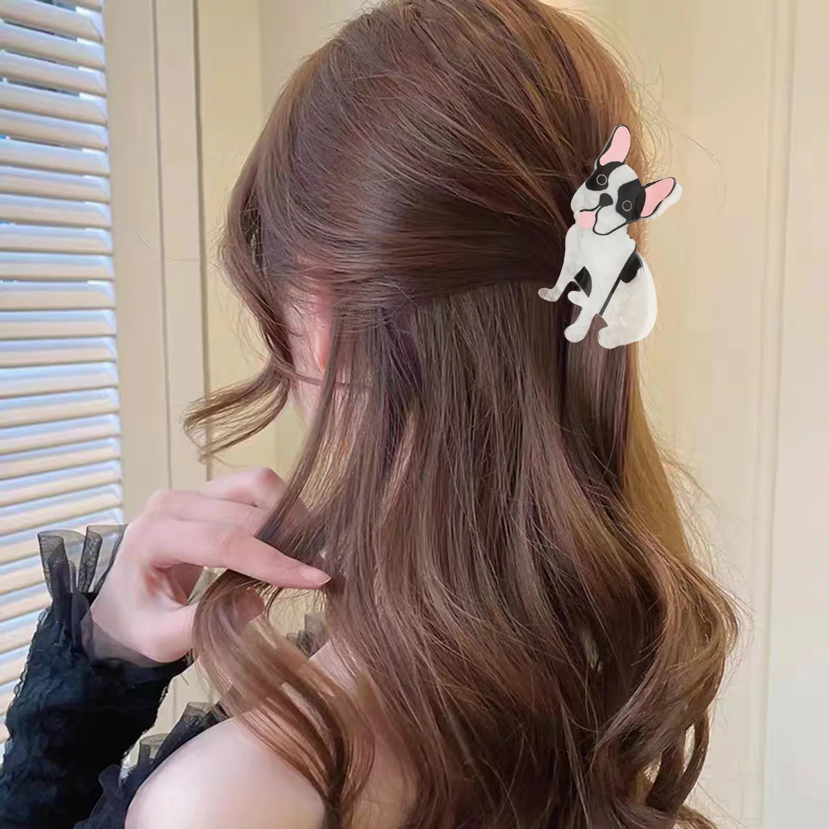 

New Arrival! Adorable Pet-themed Acrylic Hair Claw Cartoon Style HairAccessory Small Size HairClips 3D Hair Accessories
