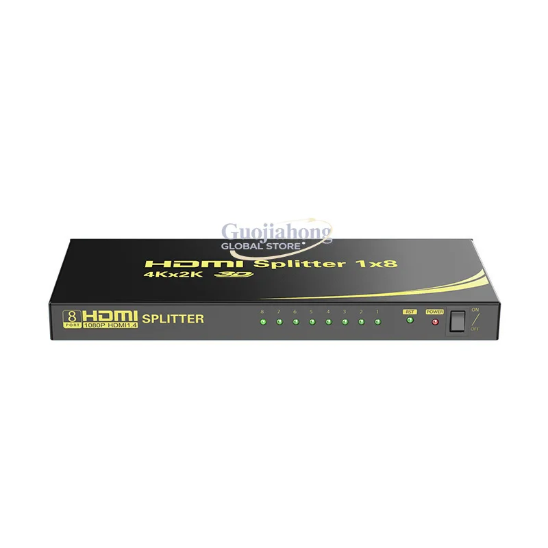 

eKL-HD108 HD&MI splitter 1 in 8 out, support 4K * 2K high-resolution video splitter 1080P