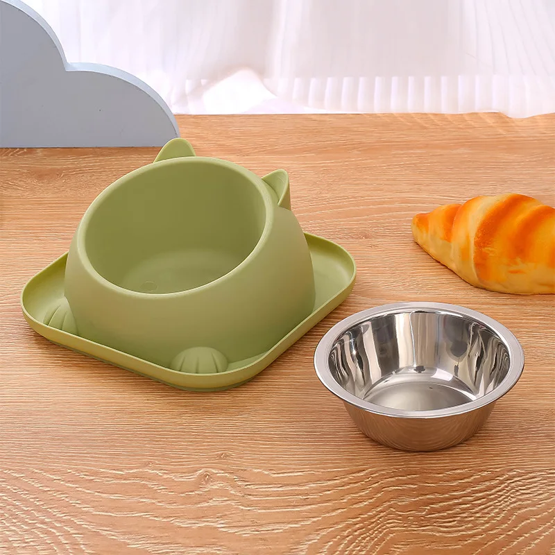 Oblique Mouth Cat Bowl Dog Food Bowl Anti Pet Bowl Anti Ant Square Bottom Water Bowl Anti Overturning Dog Rice Bowl