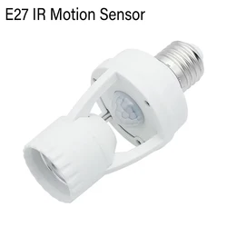 Smart E27 PIR Motion Sensor Light Switch 110V 240V Detector Base Lamp Holder Time Delay Adjust Control Bulb Socket