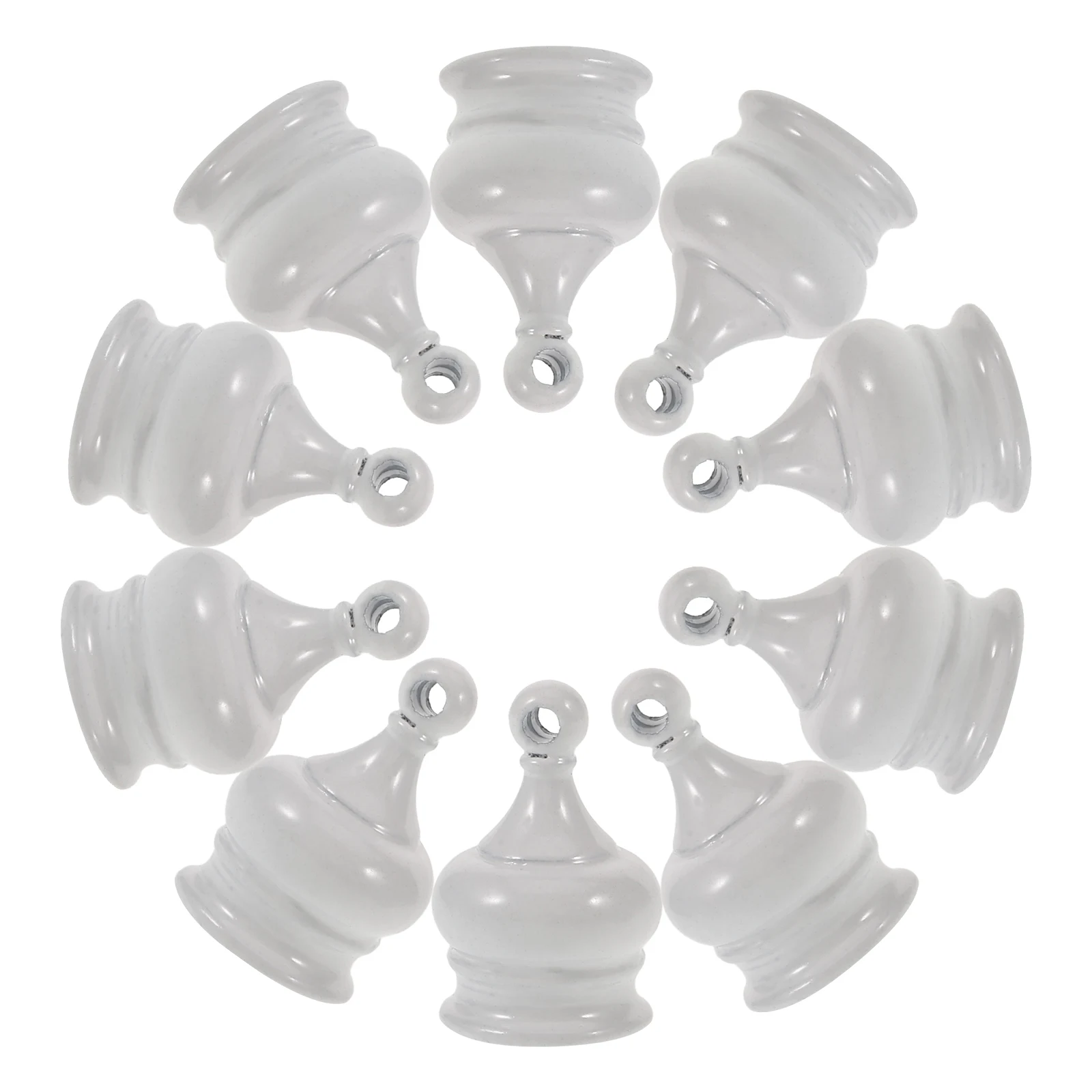 

10pcs Decorative Lamp Finials Vintage Bulb Holder Zinc Alloy Retro Knob for Shade Table Lamp Parts Metal DIY Accessories