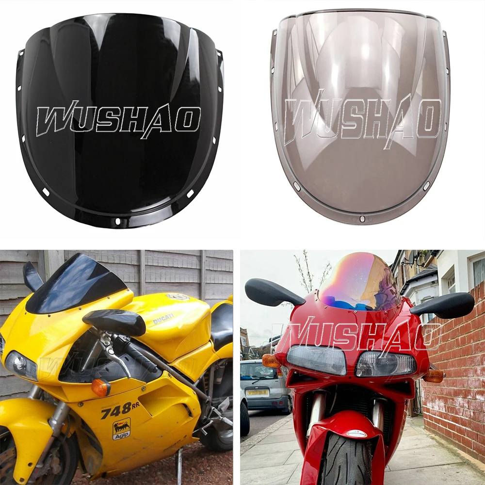 Motorcycle Windshield WindScreen Screen For 1994 1995 1996 1997 1998 1999 2001 2002 03 2004 Ducati 748 996 998 916 Black Iridium