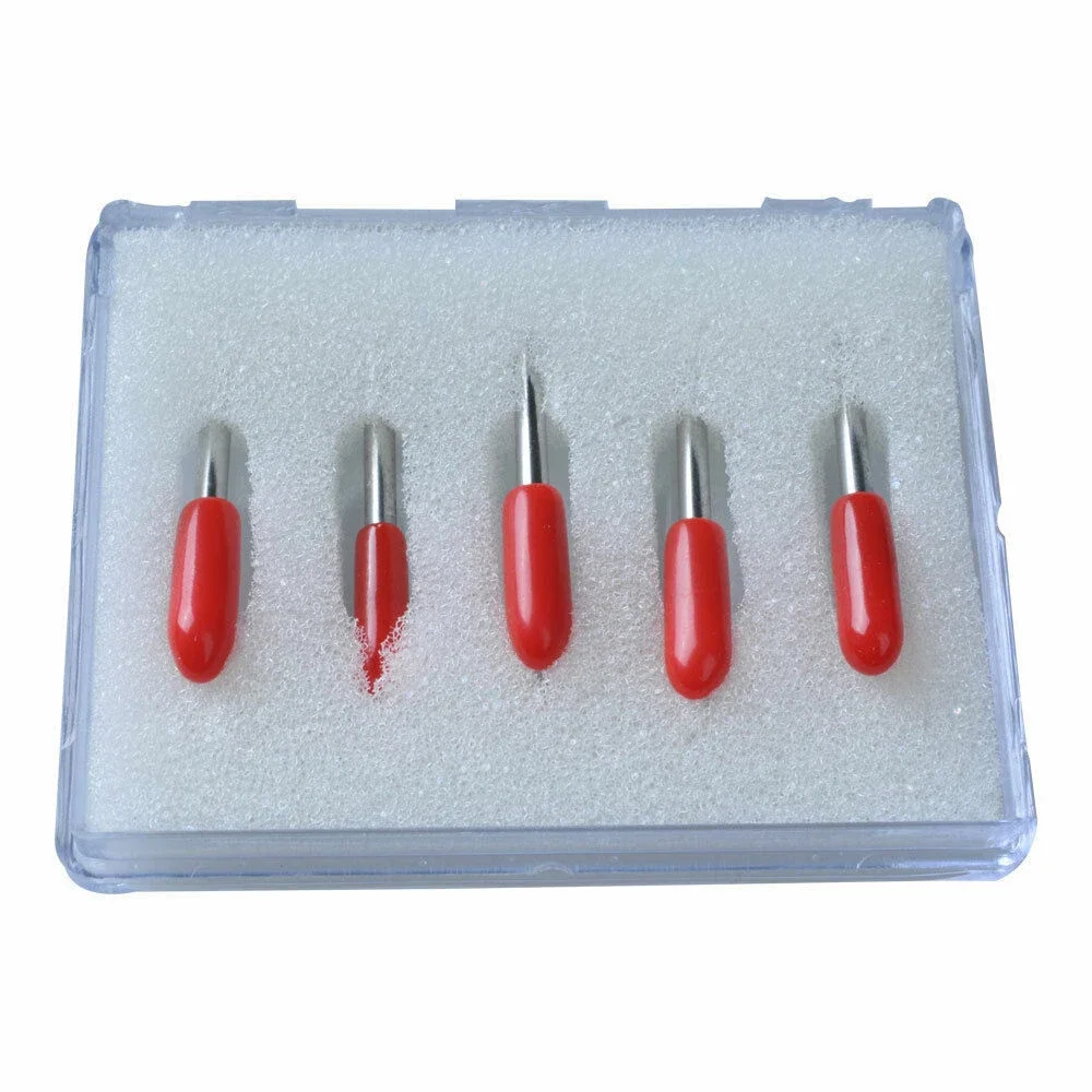 5Pcs 45° Cemented Carbide Blades For Roland Vinyl Cutter Hard Wearing Replacement Blades for Sign&Heat Transfer Film Cutting
