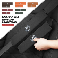 Suede Car Seat Belt Cover Shoulder Cushion Protector Belts Pad For MG Hector TF GT ZR RX5 RX8 350 550