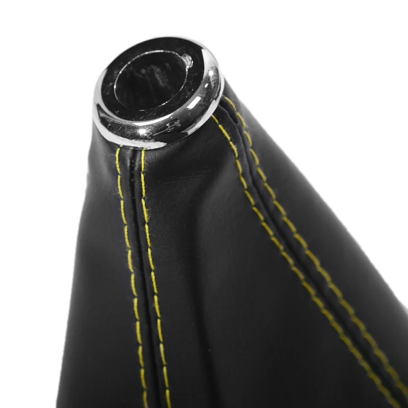 PVC Universal PU Leather Car Gear Shift Collars Carbon Fiber Auto Car Manual Stick Shifter Knob Gear Shift Boot Cover Gaiter