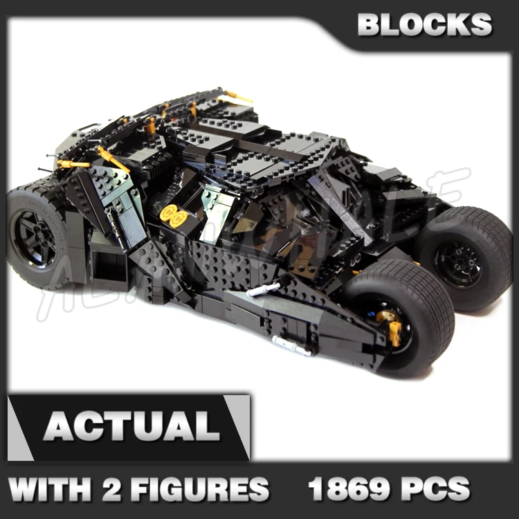 1869 Piezas Super Fighter The Tumbler Dark Knight, Vehículo con Neumáticos de Goma para Carreras 07060, Bloques de Construcción Compatibles con el Modelo
