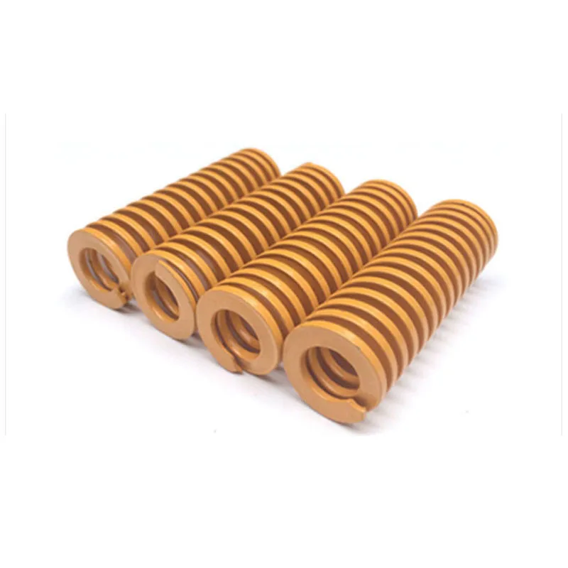 1PC Yellow Spring Light Load Stamping Compression Mould Die Spring Outer Diameter 8-30mm Inner Diameter 4-15mm L=15-200mm