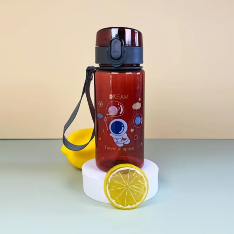 رائد الفضاء - زجاجة رياضية مقاومة للتسرب، مع حزام حمل وتصميم مساحة متعدد الألوان، متينة للاستخدام في الهواء الطلق #6