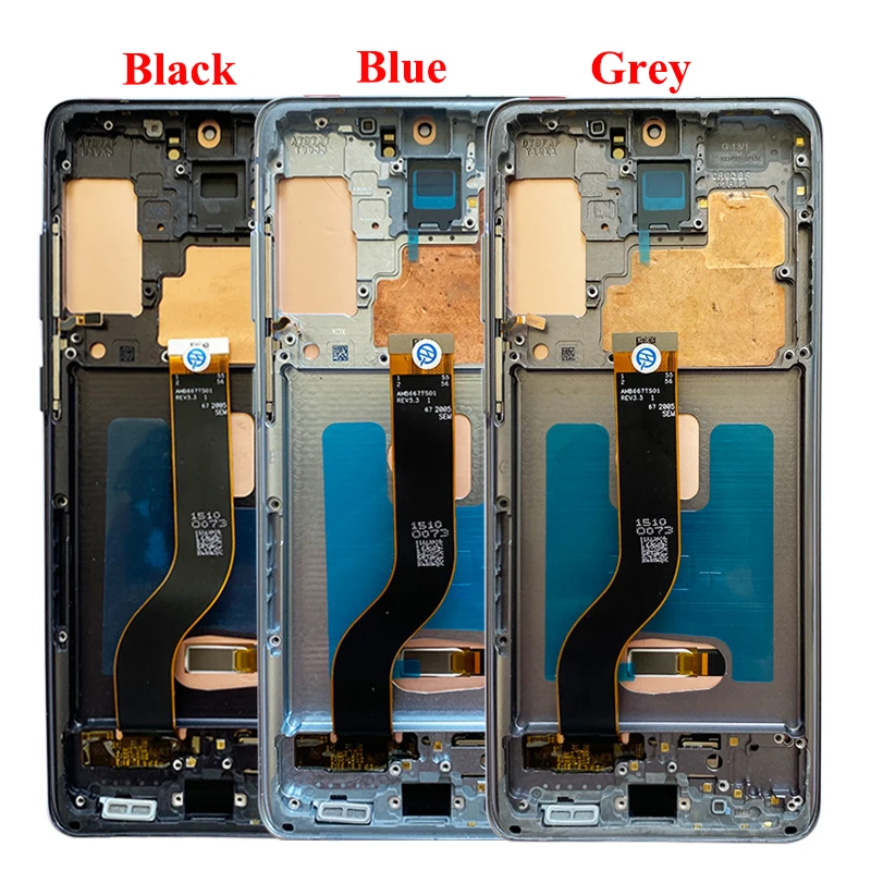 Imagem -03 - Oled G985f Lcd Tela de Toque com Moldura para Samsung S20 Plus S20 Mais G985 G985f ds Sm-s20 Plus G986 G086b Novo